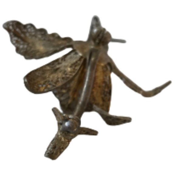 Topazio Gold plating Sterling Silver Flower Brooch - Picture 4 of 8